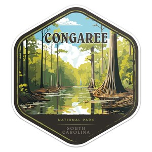 Congaree National Park Sticker Car Bumper Decal