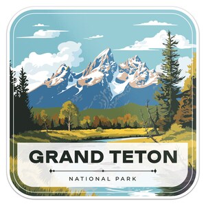 Grand Teton National Park Aufkleber Auto Aufkleber