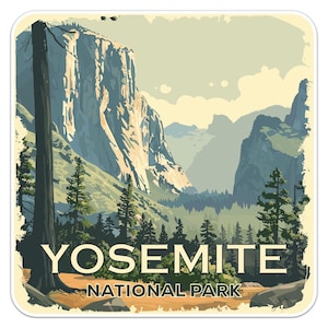 Yosemite National Park Car Bumper Sticker Decal