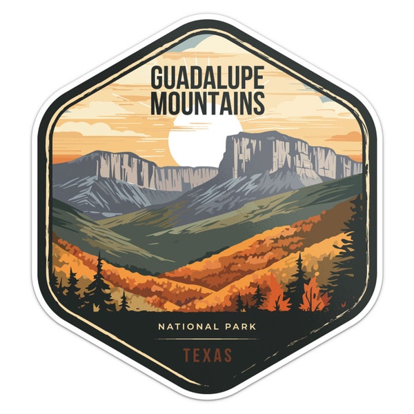 Guadalupe Mountains National Park Sticker Car Bumper Decal