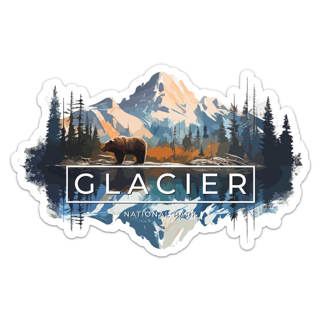 Glacier National Park Sticker Vinyl Car Bumper Decal - Etsy