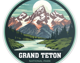 Grand Teton National Park Sticker Car Bumper Decal