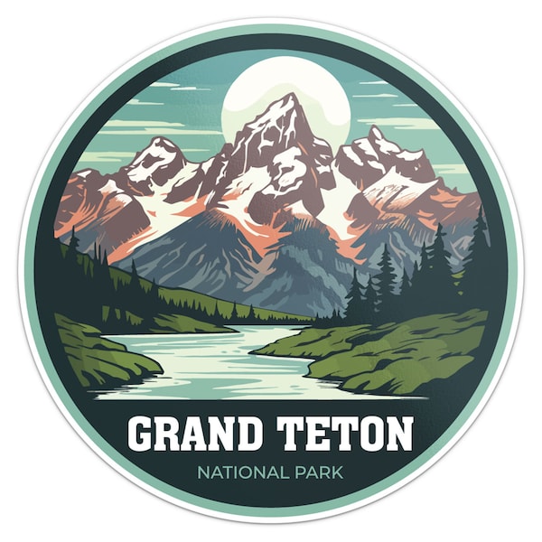 Grand Teton National Park Sticker Car Bumper Decal