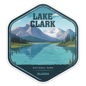 Lake Clark National Park Sticker Car Bumper Decal