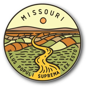 Missouri USA State Retro Vintage Vinyl Sticker Decal