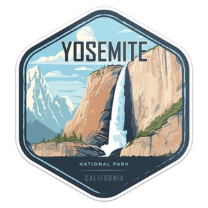 Yosemite National Park Sticker Car Bumper Decal