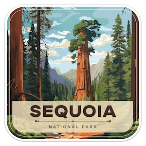 Sequoia National Park Sticker Car Bumper Decal
