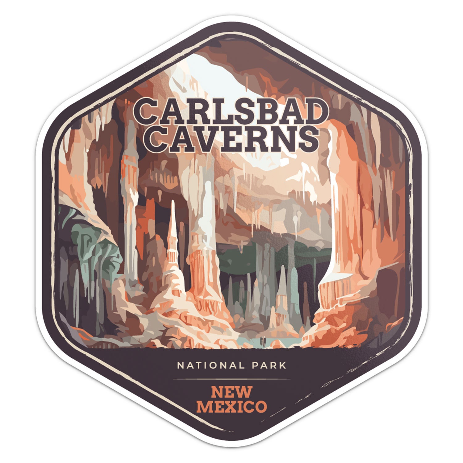 Carlsbad Caverns National Park Sticker Car Bumper Decal