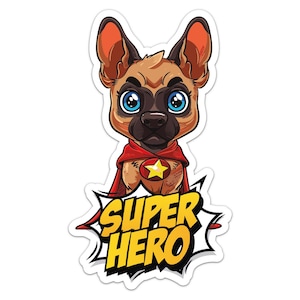 Belgian Malinois Dog Car Bumper Sticker Decal