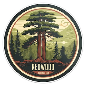 Redwood National Park Sticker Car Bumper Decal