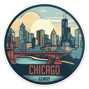 Decalcomania per paraurti auto adesivo Chicago City