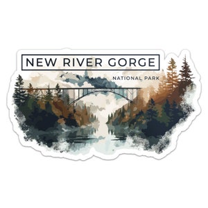 New River Gorge National Park Aufkleber Vinyl Auto Aufkleber