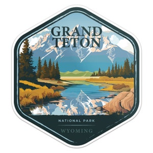 Grand Teton National Park Aufkleber Auto Aufkleber