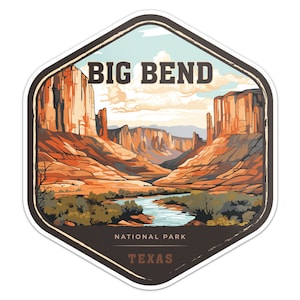 Big Bend National Park Sticker Car Bumper Decal