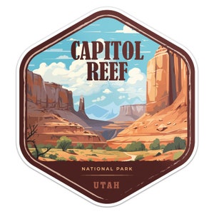 Capitol Reef National Park Sticker Car Bumper Decal