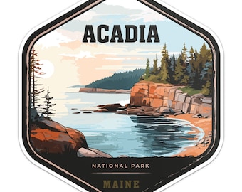 Acadia National Park Sticker Car Bumper Decal