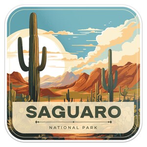 Saguaro National Park Sticker Car Bumper Decal