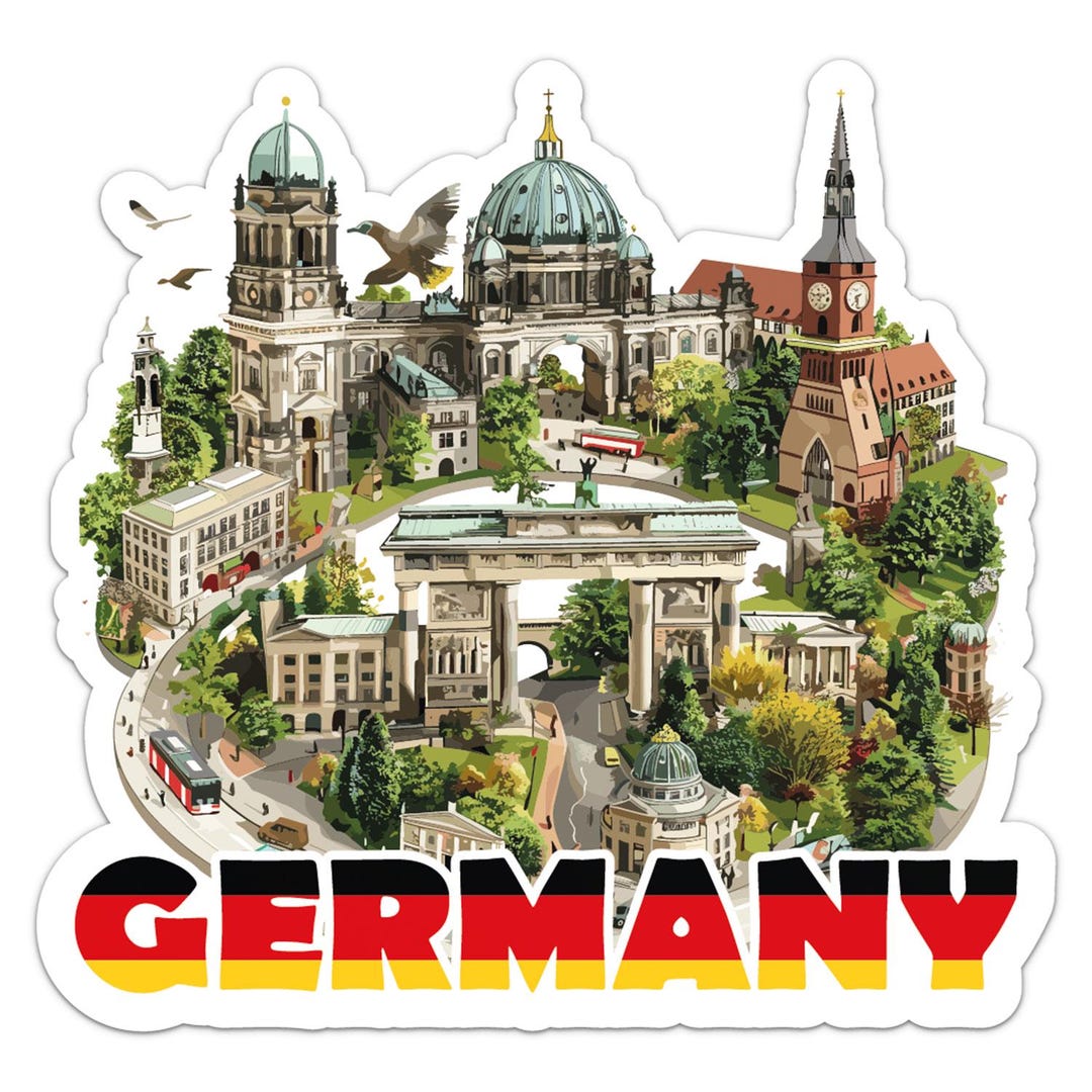 Germany Decal Sticker Germany Car Bumper Sticker Decal - Etsy