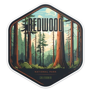 Redwood National Park Sticker Car Bumper Decal