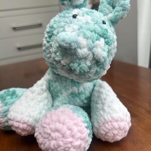 hand crochet hippo