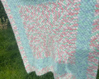 Hand crochet baby blanket