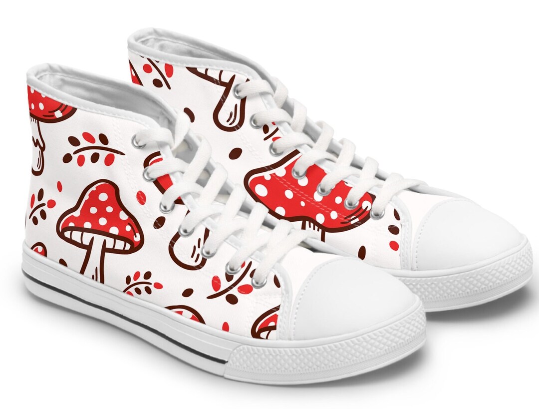 Magic Mushroom Sneaker Granola Girl Aesthetic Mushroom Shoe Etsy