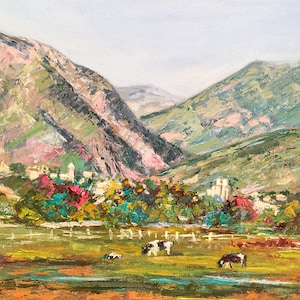 My Cache Valley a giclèe print of original oil mounted on foam board