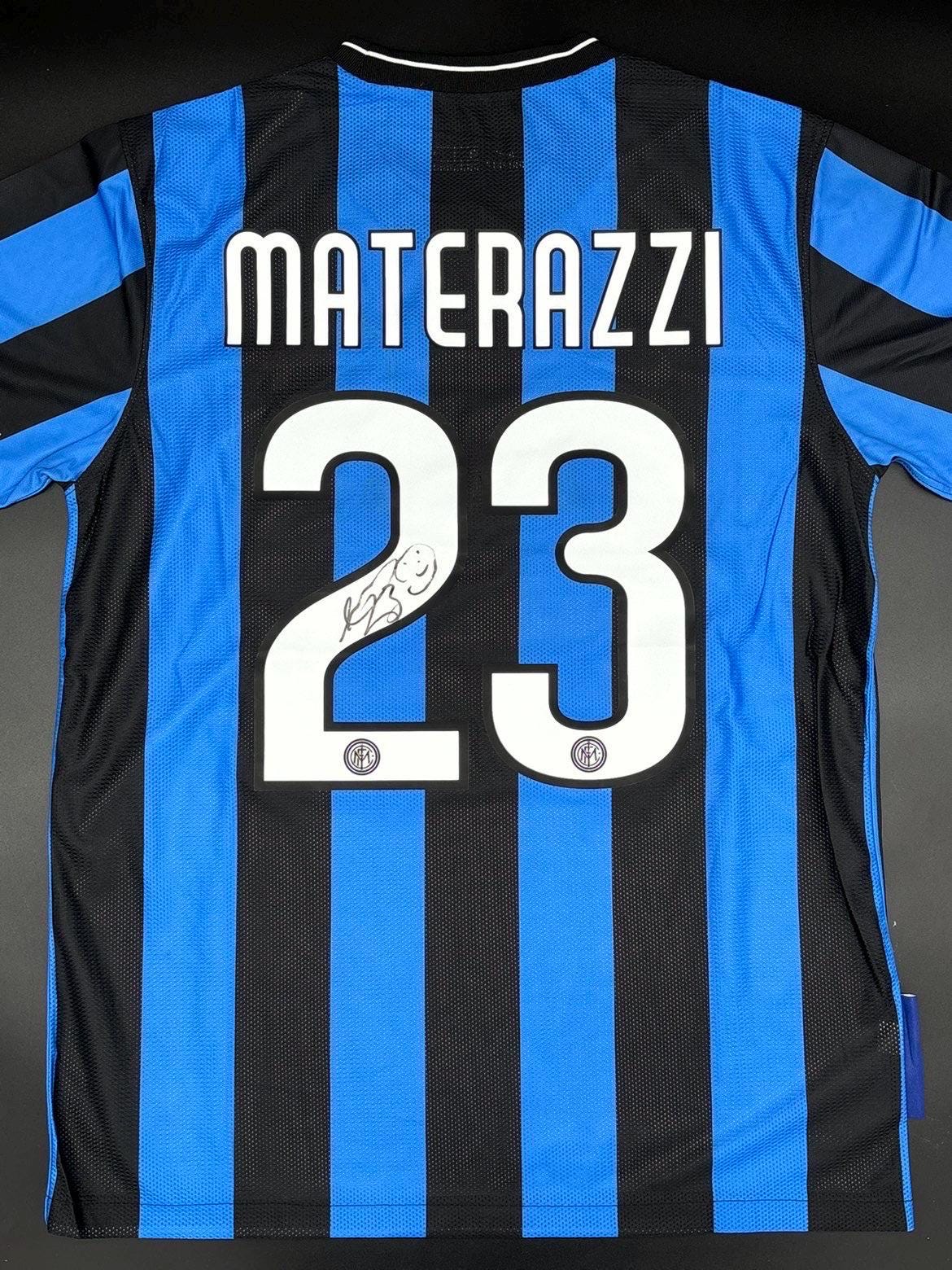 Marco Materazzi Signed Inter Milan 2010 Home Shirt - Etsy