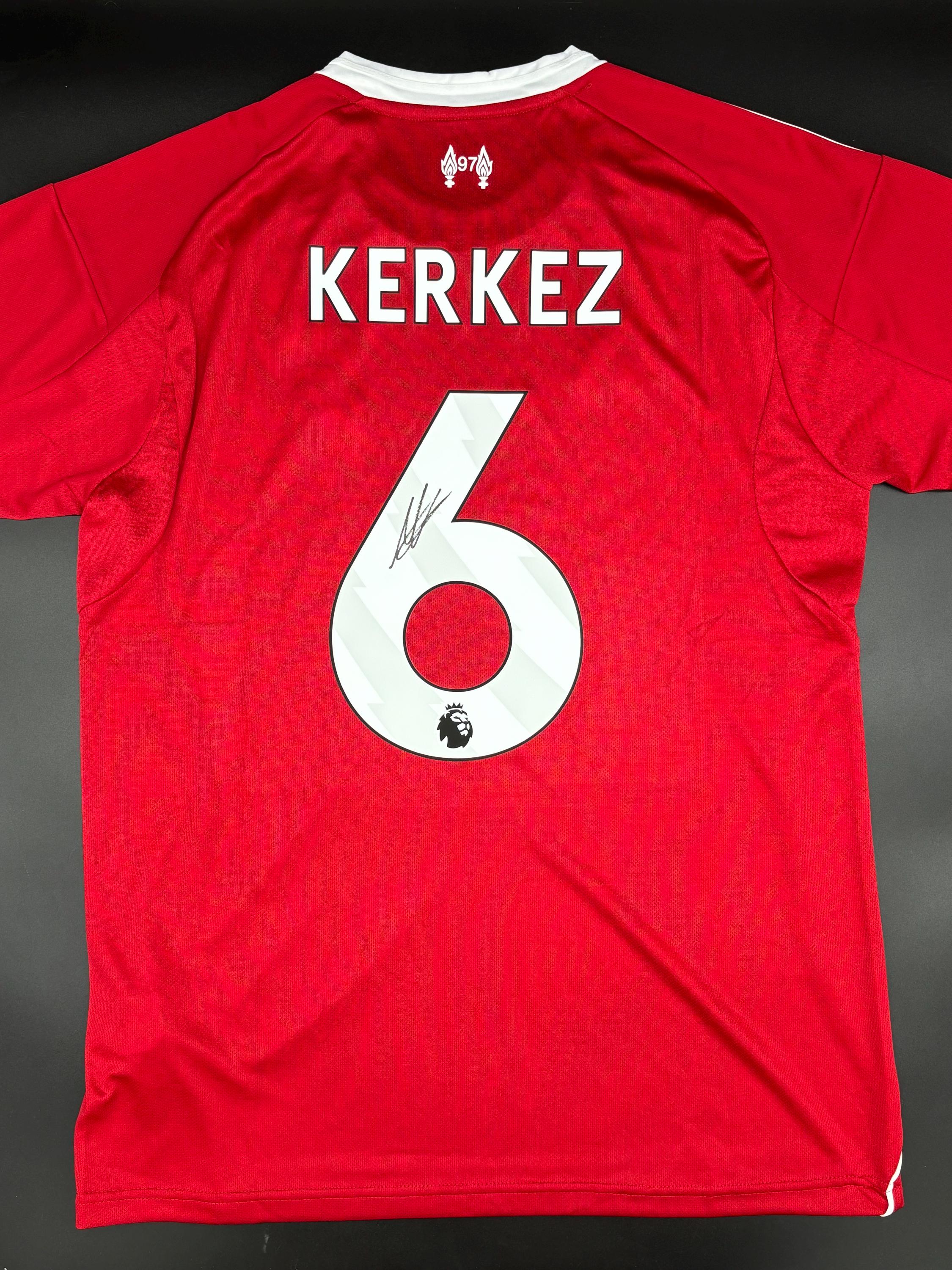 リバプール KERKEZ 6番 シャツ Milos Kerkez Signed Shirt - Etsy Israel