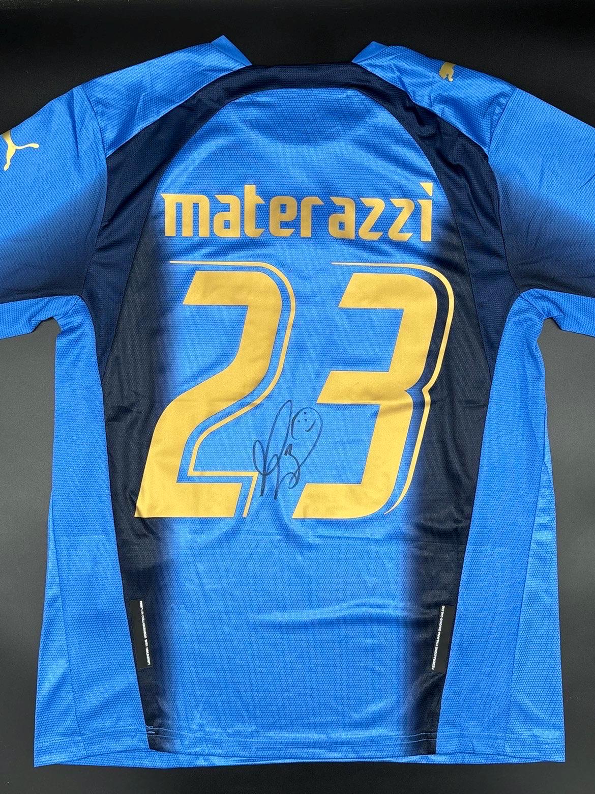 Marco Materazzi Signed Shirt - Etsy Israel
