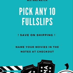 10 Pack of Custom Fullslips