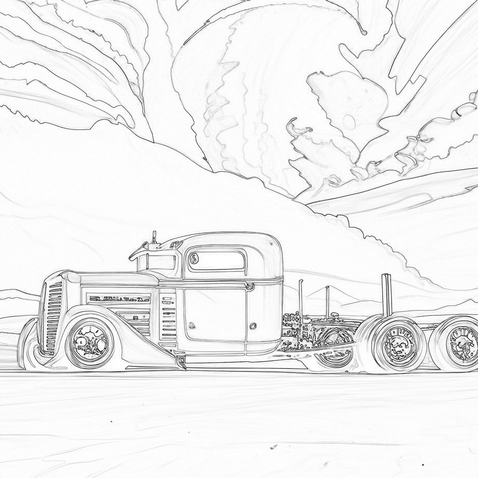 Vintage Semis: Adult Coloring Book Classic Semi Trucks #1 - Etsy