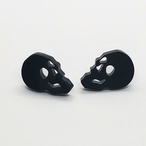 Minimalist human skull, alternative earring studs