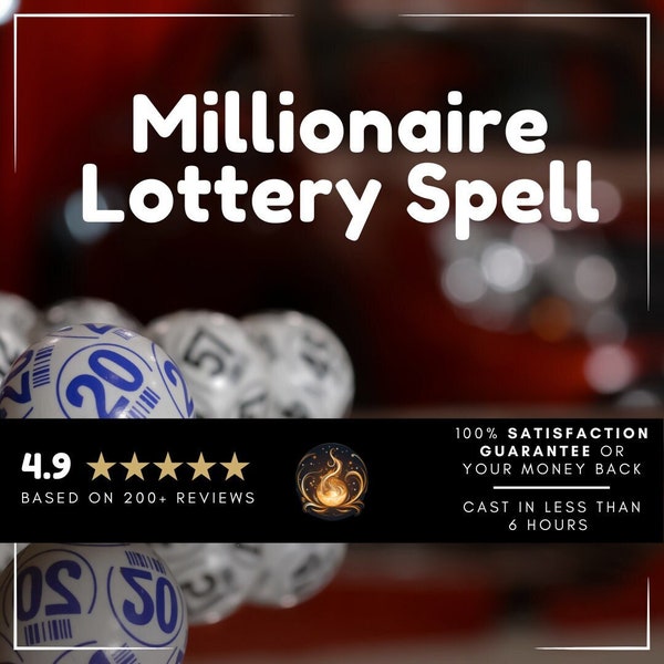 TRIPLE MILLIONAIRE LOTTERY Spell | Get Rich Quick | Financial Blessing Spell | Wealth Spell | Fast Results made for you | Money spell