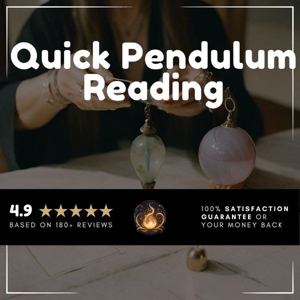 1x QUESTION Quick Answer Pendulum Reading Yes or No Answer | 5000+ Clients | Same Hour, Same Day | Custom Made Pendulum Reading