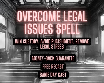 Make Legal Issue go away TODAY spell | Same Day Casting | Win Court Cases | Avoid Jail | Win Custody Battles | Same Hour Casting | Spell