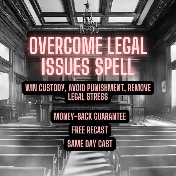 Make Legal Issue go away TODAY spell | Same Day Casting | Win Court Cases | Avoid Jail | Win Custody Battles | Same Hour Casting | Spell