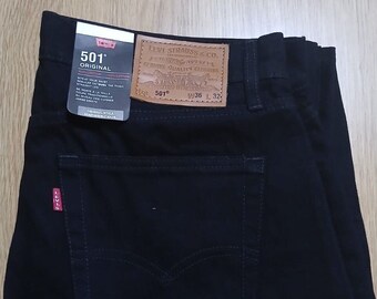 Levi’s 501 Men’s Straight Fit Jet Black Jeans W36 L32