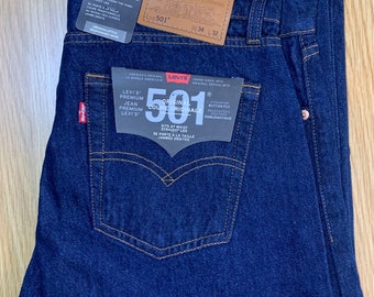 Vaqueros Levi's 501 con corte original y pierna recta con lavado oscuro para hombre W34 L32