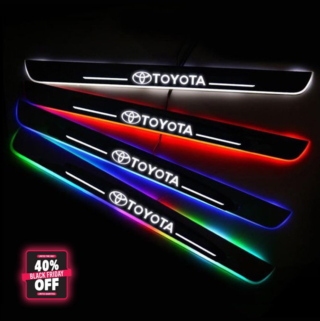 LED Car Door Sill Lights for TOYOTA RGB Usb Charging No Etsy UK
