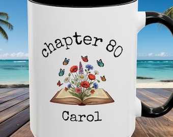 Custom Chapter 80 Birthday Coffee Mug, Personalized 80th Birthday Gift 11oz 15oz