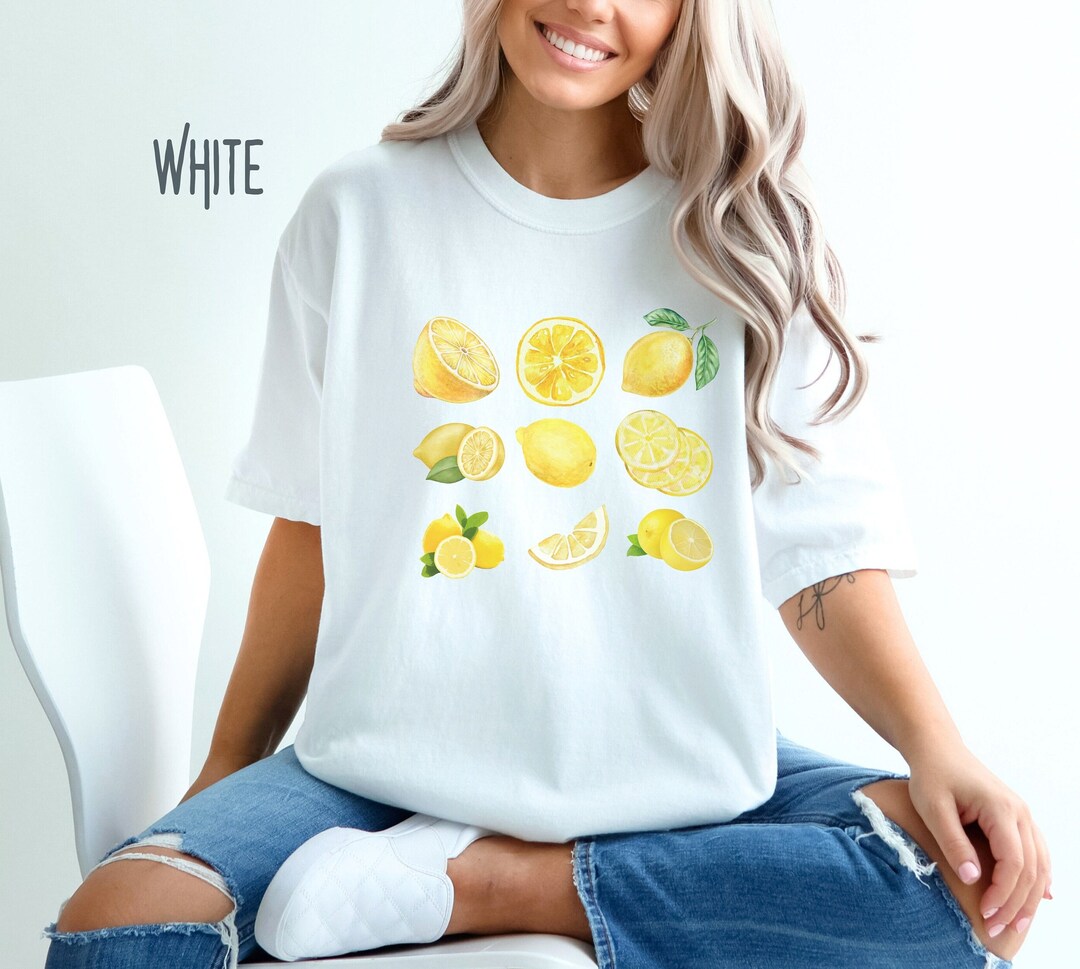 Lemon Comfort Colors T-shirt, Fruit Shirt, Vintage Shirt, Graphic Tees ...