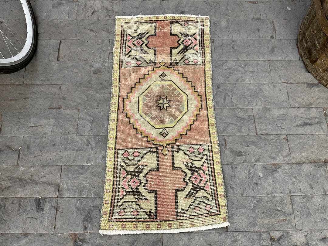 Small Kitchen Rug Wool Rug Kitchen Mat Small Oushak Rug Etsy