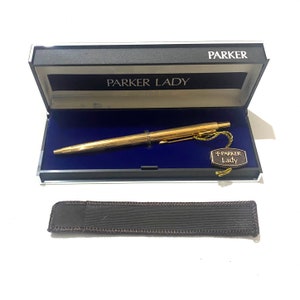 Stylos à bille Parker dorés roulés (anciens)