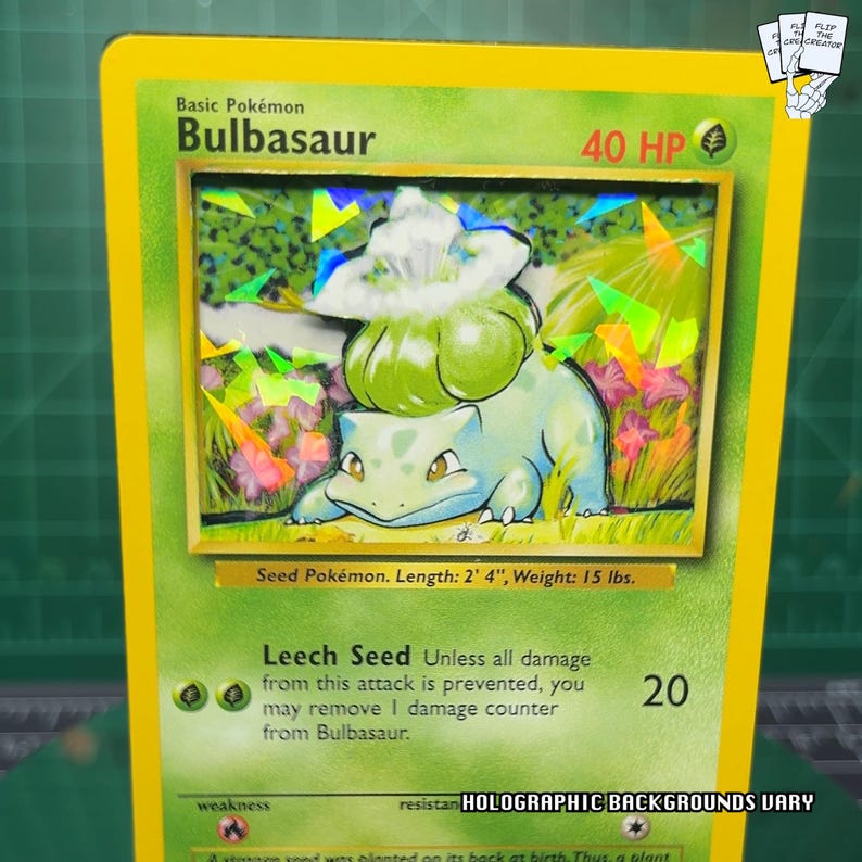 Bulbasaur | Pokémon 3D Cards | Pokemon Gifts for All Ages | Pokemon ...