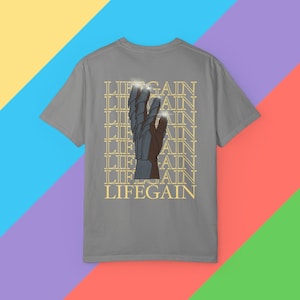 MTG T-Shirt | &quot;Lifegain&quot; | Game Cartoon T-shirt | Kids Adult Men Women Unisex Tee | Party Birthday Gift | MTG Fan | Magic The Gathering