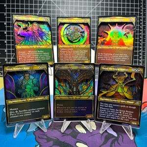 MTG 3D-kaarten met legendarische wezens | Dominaria United | Gebrandschilderd glas | Magic the Gathering-cadeaus voor alle leeftijden