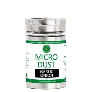 Knoflookui MicroDust, nutriëntenverpakte microgroentekruiden, 1oz