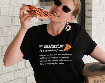 Pizzatarian Shirt, Funny Pizza T-shirt, Pizza Shirt, Pizza Lover Shirt, Pizza Lover Gift, Pizza Fan Shirt, Pizza Fan Gift, Pizza T Shirt