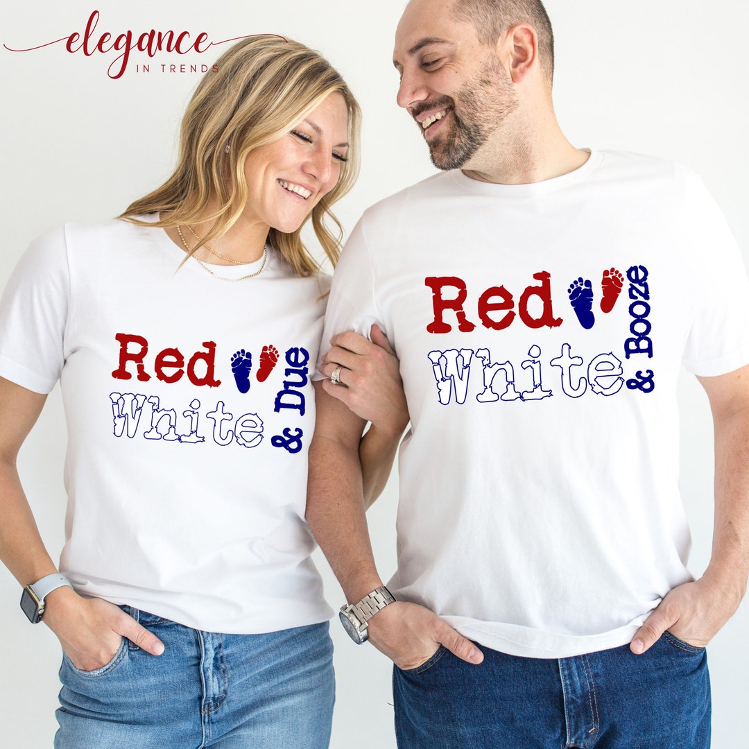 4th of July Pregnancy Announcement Tshirt, Fourth of July Red White ...